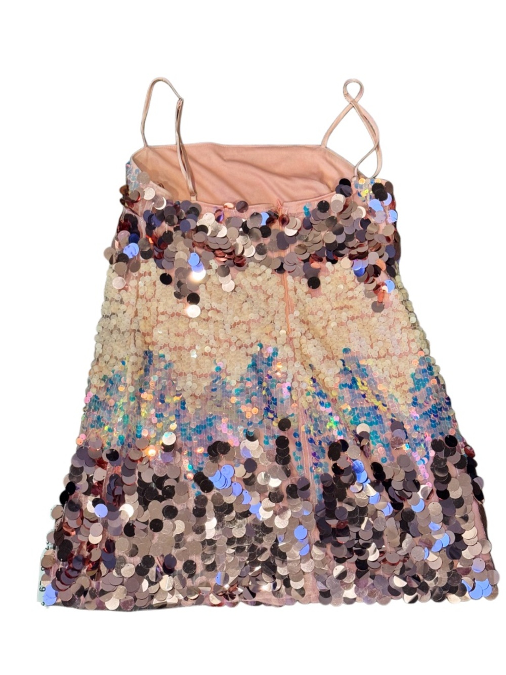 12th Tribe Rose Gold Sequin Mini Dress - Picture 6 of 9
